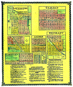 Lovington, Summit, Arthur, Bethany, Lake City, Dalton City, Cushman & Cole